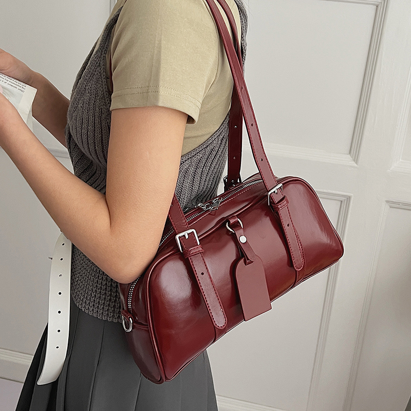 Women Bags For Airport - Bolsa Boston Feminina em Couro PU