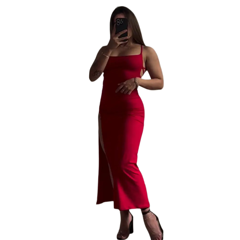 Women Bags Winners - 2025 sexy suspender fenda vestido com