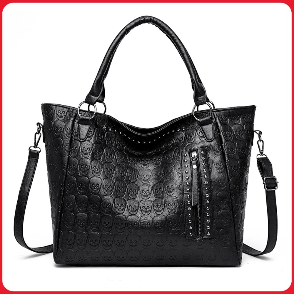 Women'S Work Bags Tote - Bolsa Transversal Punk com Estampa de