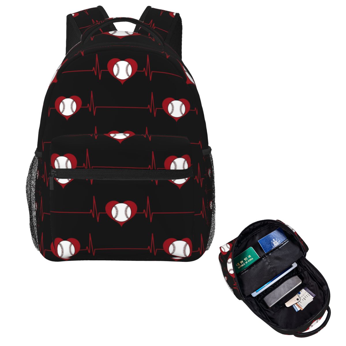 Women Bags Winners - Mochila escolar engraçada de beisebol, sempre