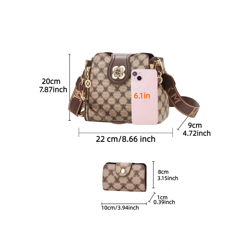 Bolsa de ombro vintage com est - Women'S Crossbody Bags avaliação e preço