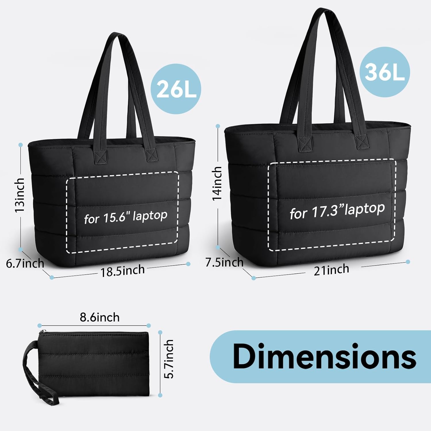 Bolsa Tote Puffer para Mulhere - Women'S Work Bags Tote avaliação e preço