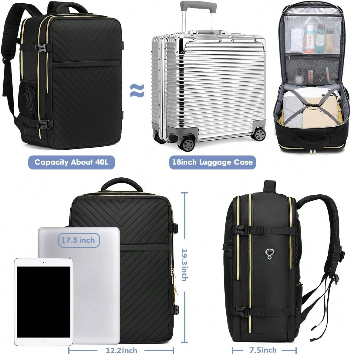 Mochila de viagem grande para  - Women Bags Waterproof avaliação e preço