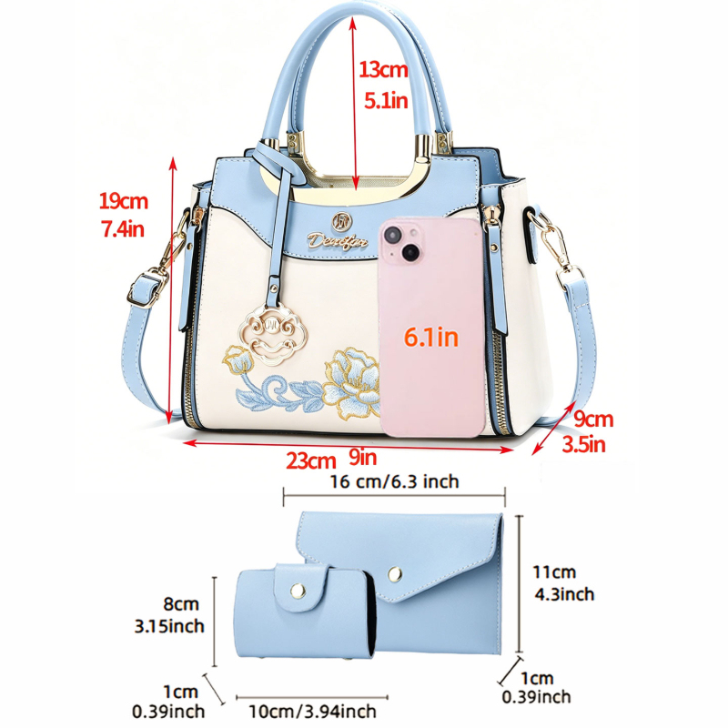 Conjunto de 3 peças de bolsas  - Women'S Bags For Work avaliação e preço