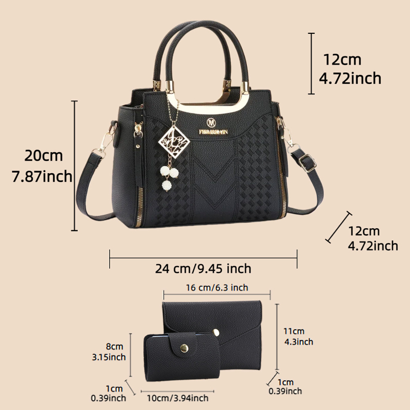 Conjunto de bolsas de 3 peças  - Women'S Crossbody Bags avaliação e preço