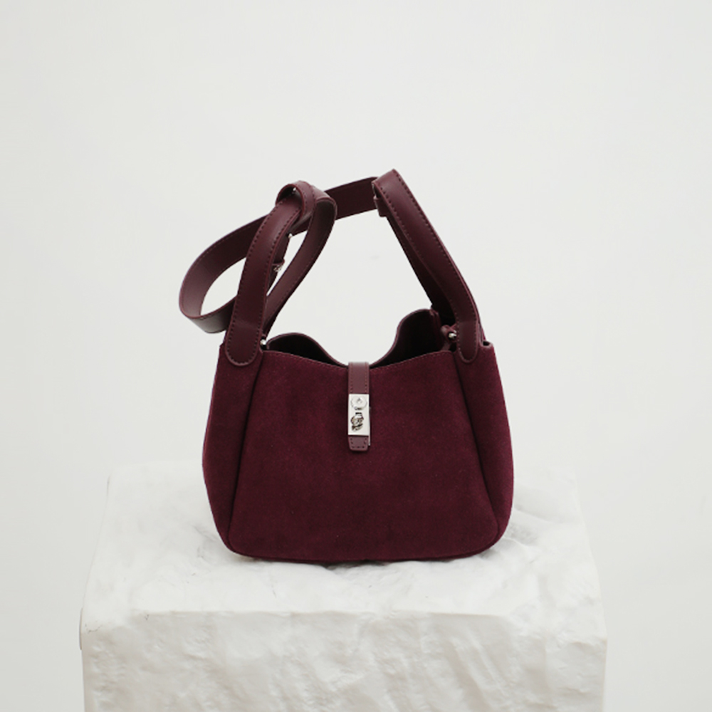 Bolsa balde de couro de camurç - Women Bags Uae avaliação e preço