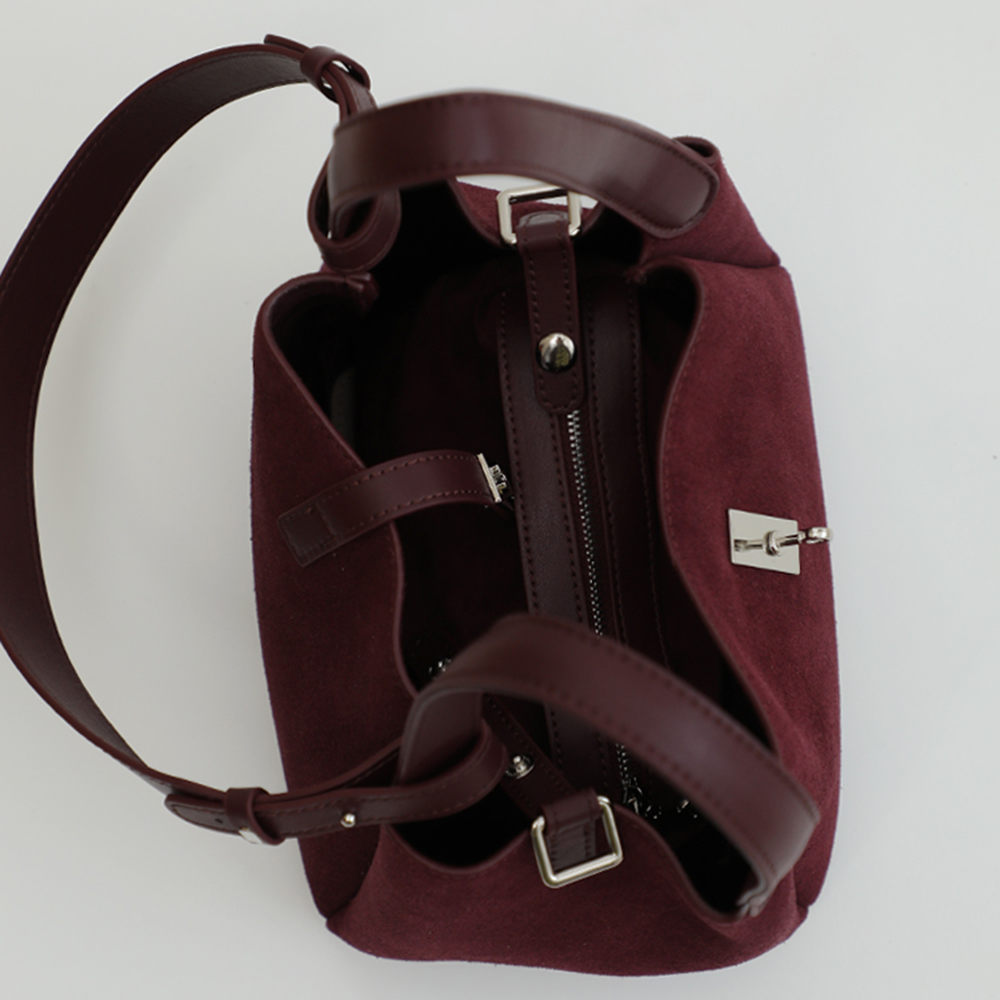 Bolsa balde de couro de camurç - Women Bags Uae avaliação e preço