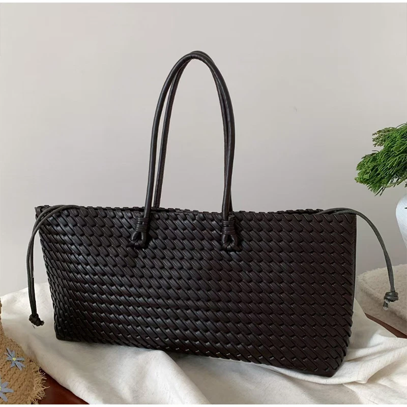 Bolsa Tote de Luxo em PU Tranç - Women'S Work Bags Tote avaliação e preço