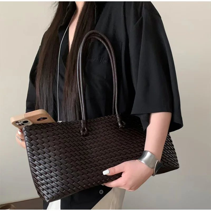 Bolsa Tote de Luxo em PU Tranç - Women'S Work Bags Tote avaliação e preço