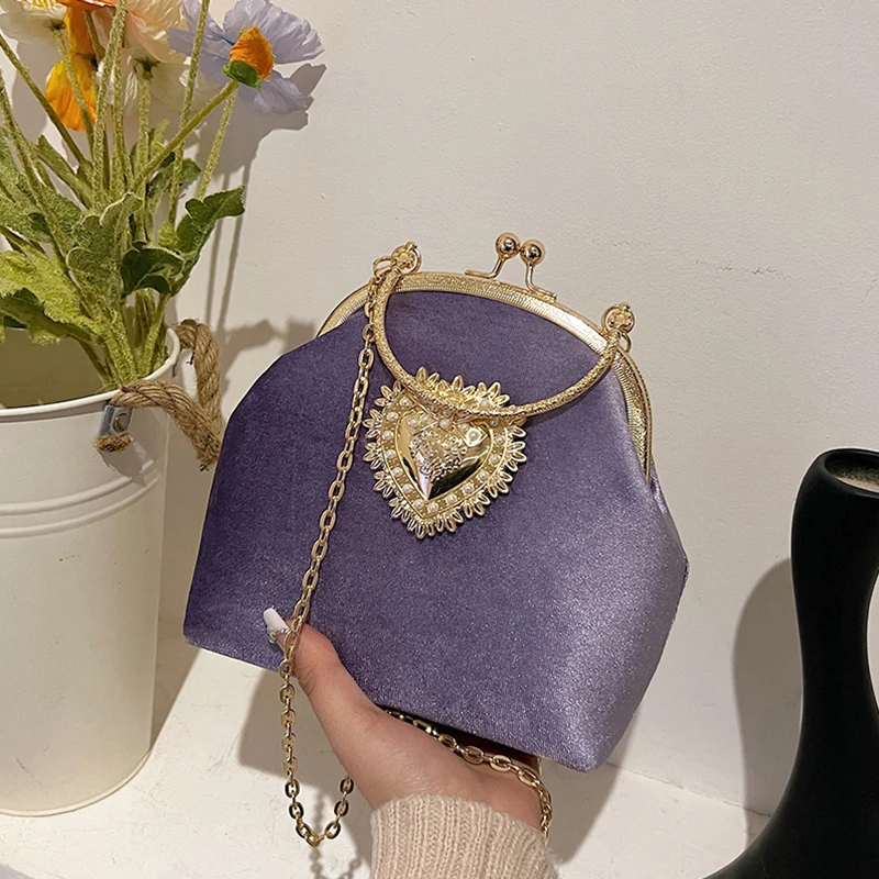 Correntes de veludo quadro cor - Women Hand Bags Sale avaliação e preço