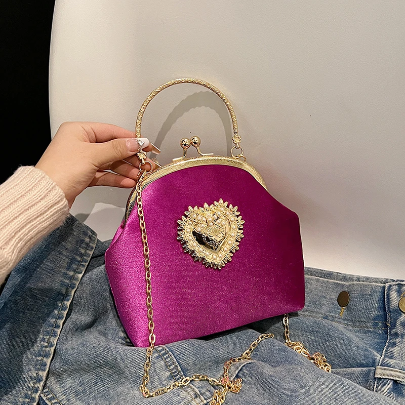 Correntes de veludo quadro cor - Women Hand Bags Sale avaliação e preço