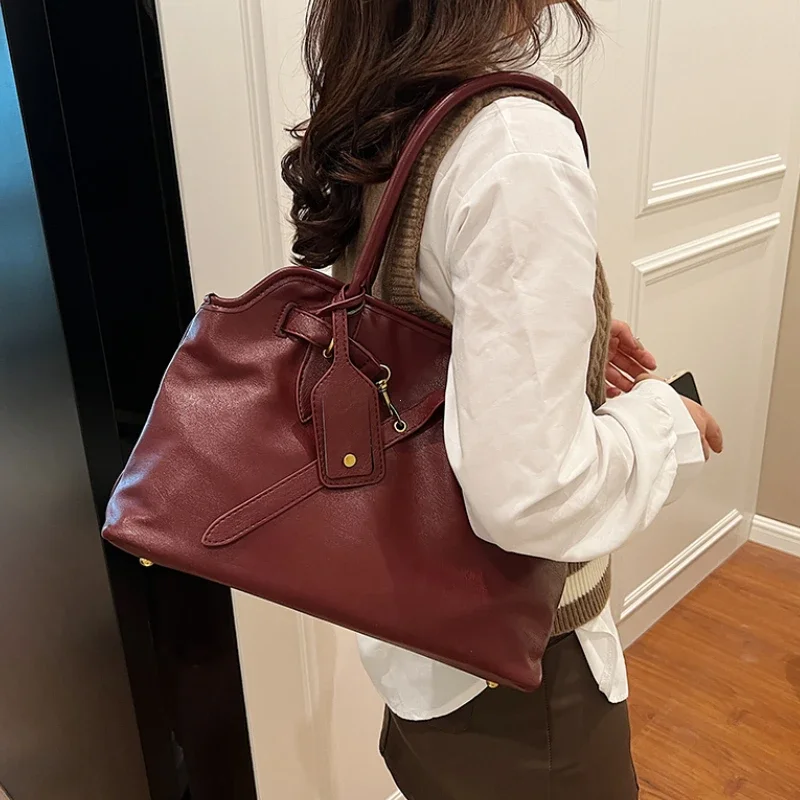 Couro do plutônio retro sacola - Women Bags For Airport avaliação e preço
