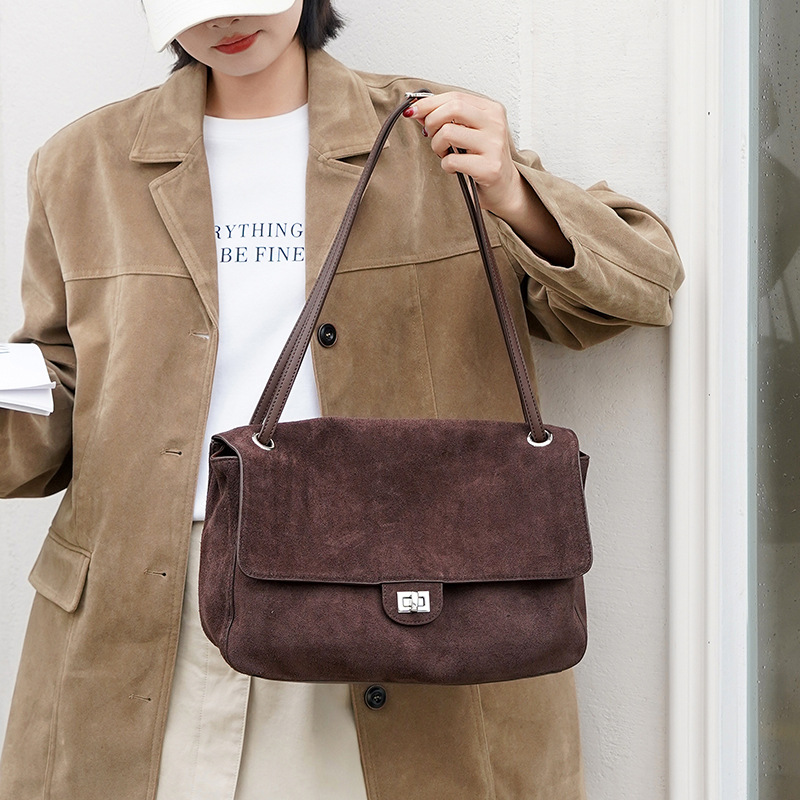 Bolsa de Ombro em Couro Suede  - Women'S Work Bags Tote avaliação e preço