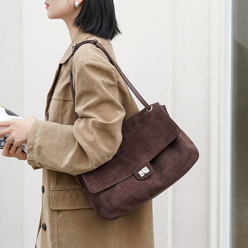 Bolsa de Ombro em Couro Suede  - Women'S Work Bags Tote avaliação e preço