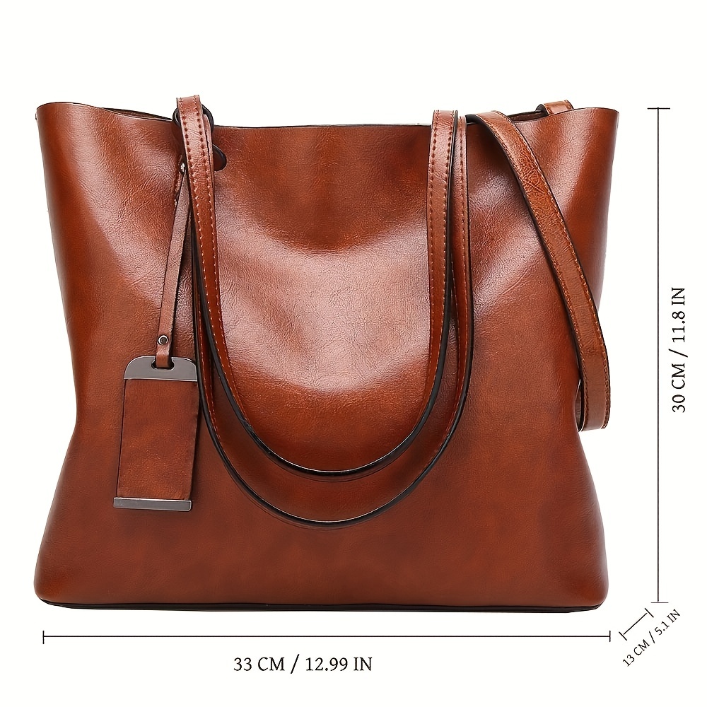 Bolsa de couro retrô clássica  - Women'S Work Bags Tote avaliação e preço