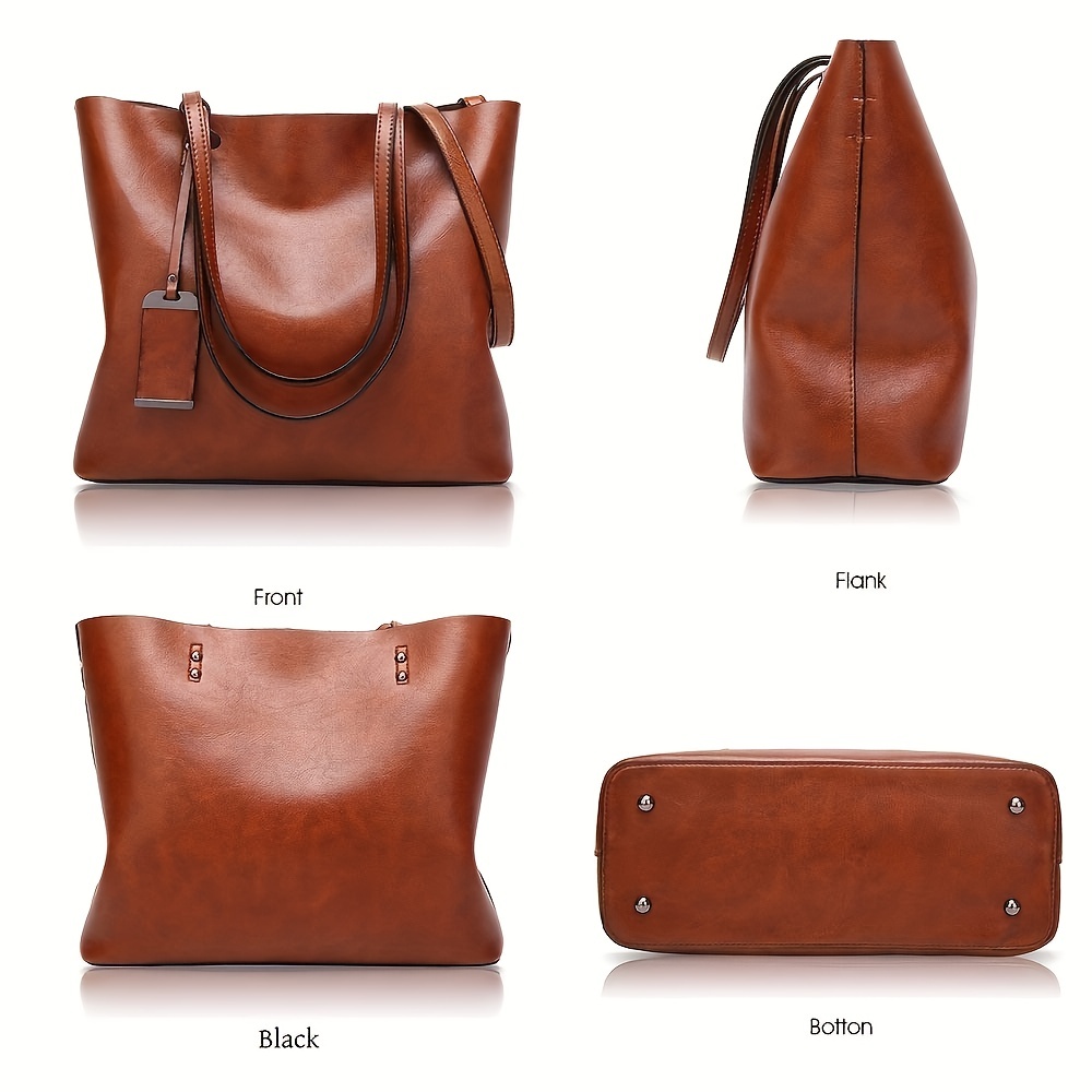 Bolsa de couro retrô clássica  - Women'S Work Bags Tote avaliação e preço