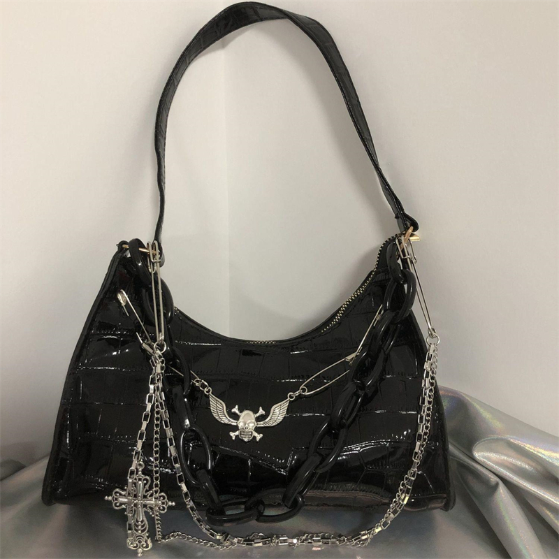 Bolsa padrão de crocodilo y2k  - Women Bags For Airport avaliação e preço